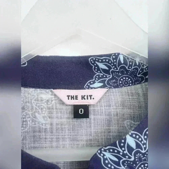 THE KIT. Floral Blue Issa Jumpsuit RARE Size XS - Picture 3 of 5